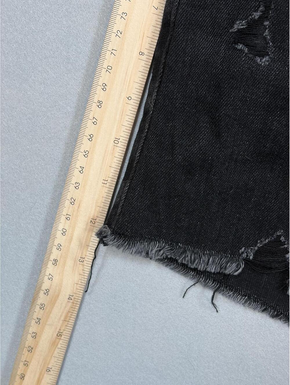 Aerie Black Daydream High-Waisted Distressed Denim Shorts Size L Elastic NWT - Picture 15 of 16